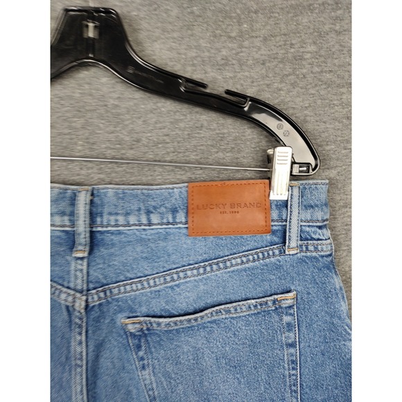 Lucky Brand Womens‎ Jeans 14 Blue Denim Faded Drew Mom Casual Classic Button Fly - Picture 8 of 10